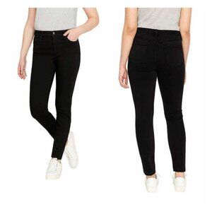 BUFFALO David Bitton "Vale" Mid-rise Skinny Jeans Black Women 12/32